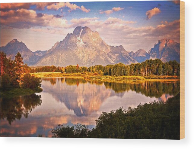 Grand Teton National Park Wood Print featuring the photograph Morning Majesty by Marty Koch
