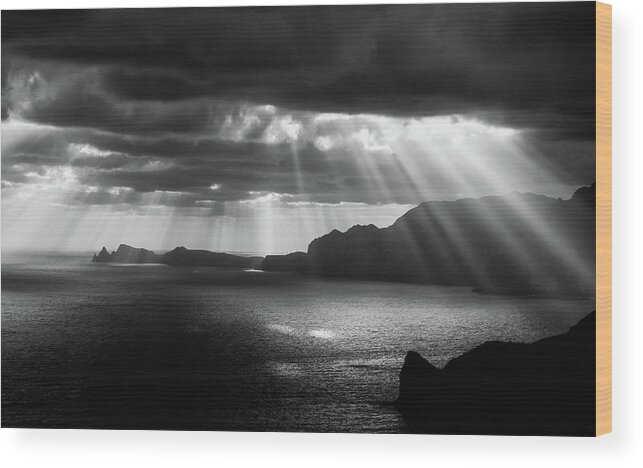 Rise Wood Print featuring the photograph Morning Rays by Artfiction (andre Gehrmann)