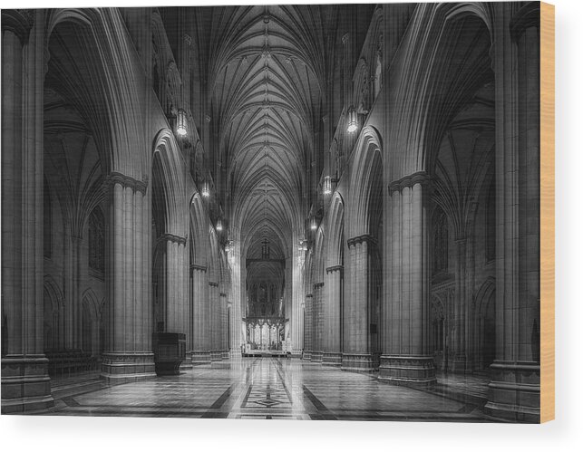 Cathedral Wood Print featuring the photograph Morning Solitude by Christopher Budny