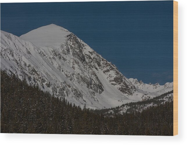 Breckenridge Colorado Wood Print featuring the photograph Quandary Peak by Peter Skiba