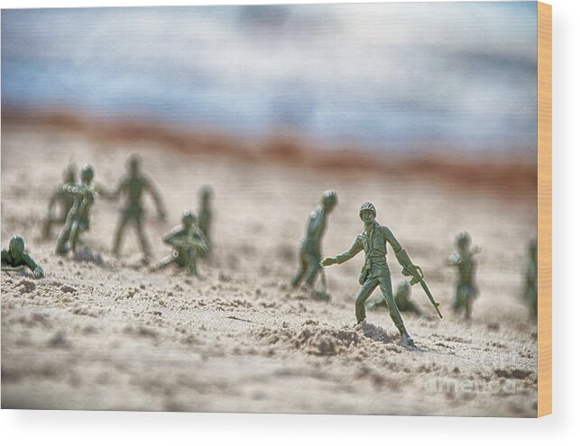 Sand Wood Print featuring the photograph Move 'em Out by Ken Williams