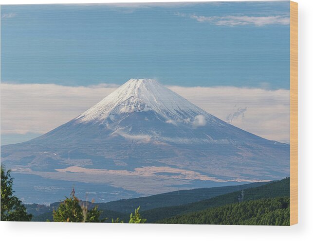 Tranquility Wood Print featuring the photograph Mt Fuji From Jukkoku-pass by Tommy Tsutsui