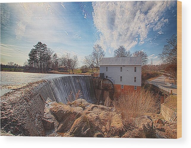 Nature Wood Print featuring the photograph Murray's Mill by Kevin Senter