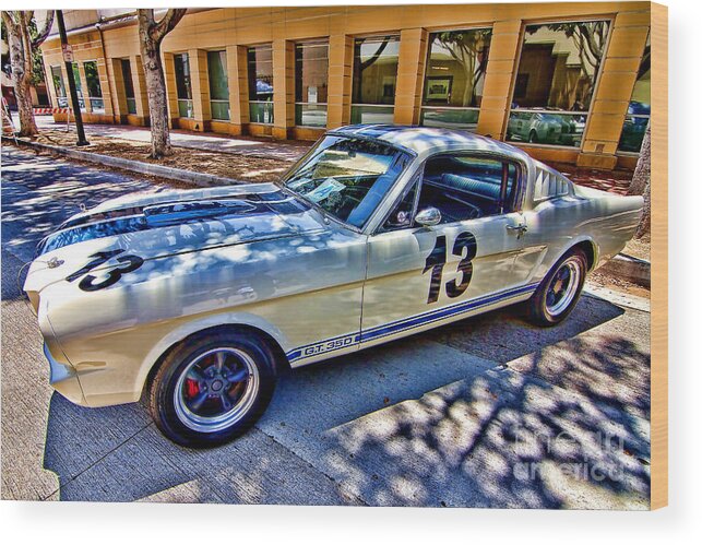 Ford Wood Print featuring the photograph Mustang GT 350 by Jason Abando