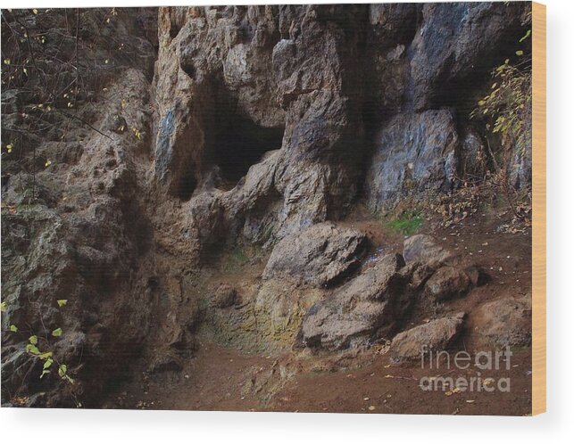 Cave Wood Print featuring the photograph Mystery by Kimberly Maiden
