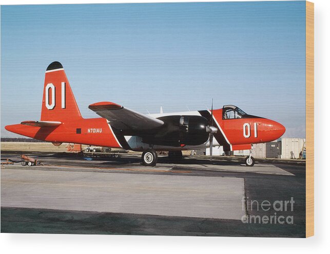 N701au Wood Print featuring the photograph N701AU Lockheed P2V-7 Neptune Firestar by Wernher Krutein