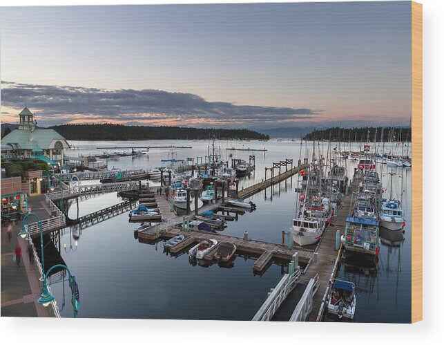Boardwalk Wood Print featuring the photograph Nanaimo Harbour Walkway by Michael Russell