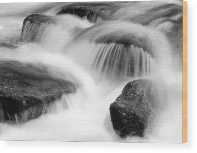 Great Smoky Mountains Wood Print featuring the photograph Natural Flow by Stefan Mazzola