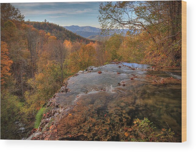 Autumn Wood Print featuring the photograph Nature's Infinity Pool by Jaki Miller