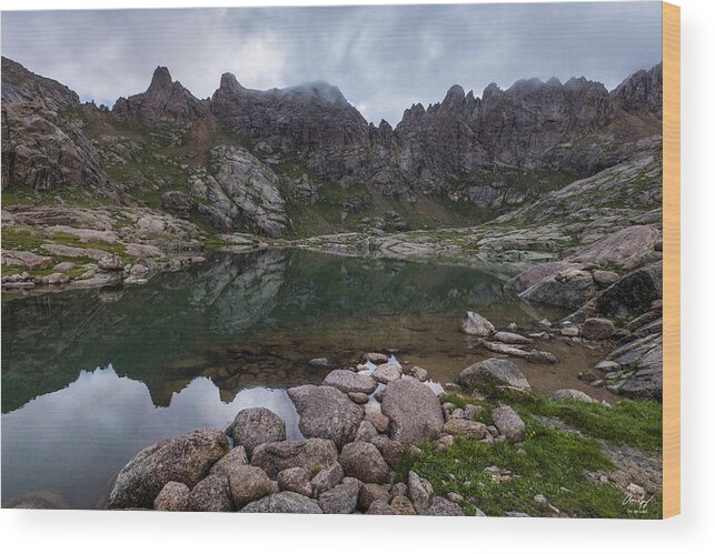 Needle Wood Print featuring the photograph Needle Mountains by Aaron Spong