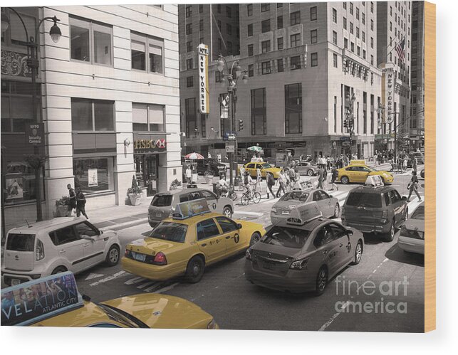 New York Wood Print featuring the photograph New York by Adriana Zoon