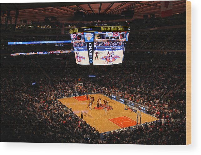 New York Knicks Wood Print featuring the photograph New York Knicks by Juergen Roth