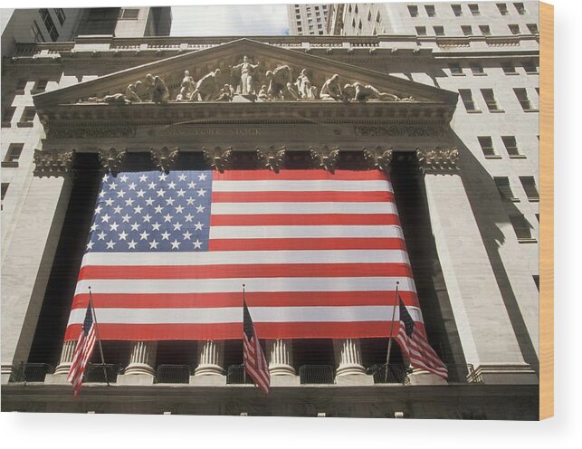 New York Stock Exchange Wood Print featuring the photograph New York Stock Exchange by Jim West