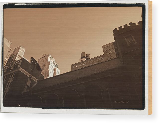 New York Wood Print featuring the photograph New Yorker by Donna Blackhall