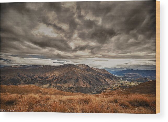 New Zealand Wood Print featuring the photograph New Zealand by Chris Cousins