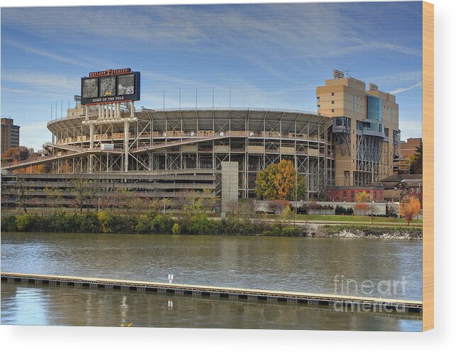 Advertising Wood Print featuring the photograph Neyland Stadium by Photography by Laura Lee