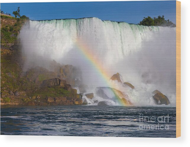 Niagara Falls Wood Print featuring the photograph Niagara Falls 07 by Tom Uhlenberg