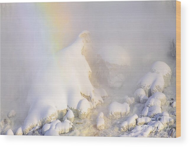 Niagara Falls Wood Print featuring the photograph Niagara Winterscape by Charline Xia