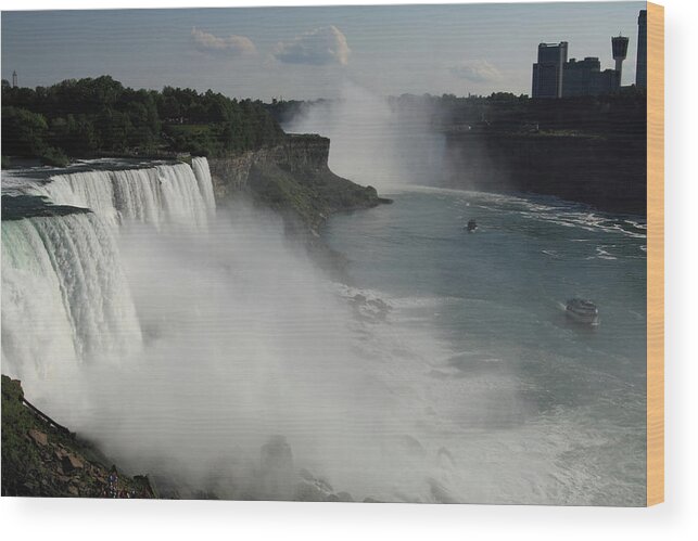 Outdoors Wood Print featuring the photograph Niagra Falls by Dan Porges