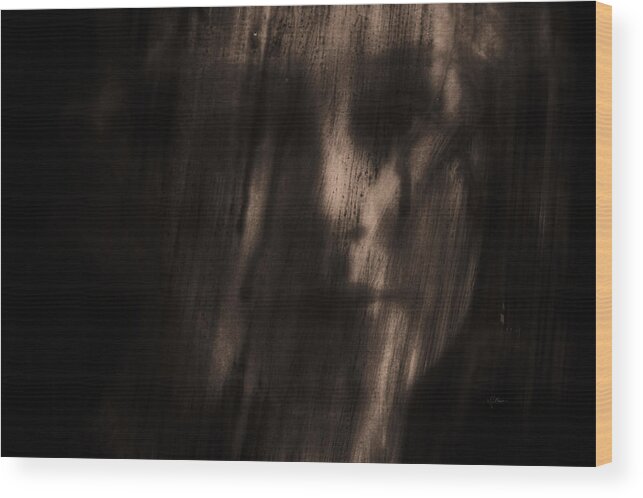 Face Wood Print featuring the photograph Nobody Knows Nobody Sees by Jim Vance
