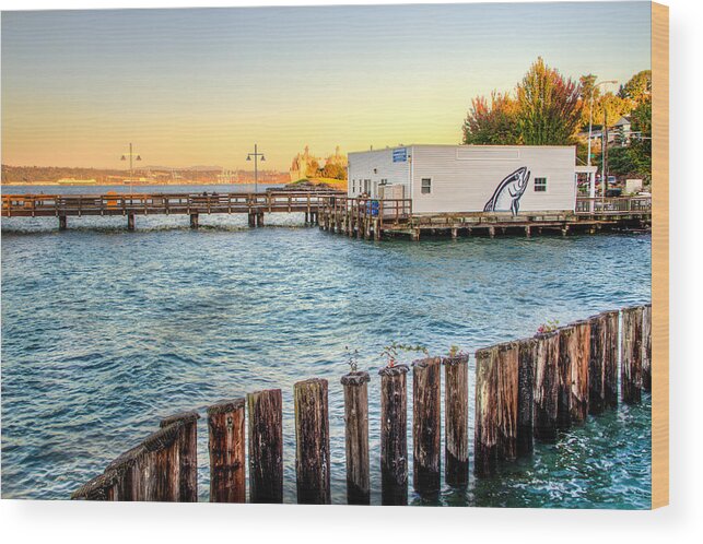 Northern Wood Print featuring the photograph Northern Fish Co. Commencement Bay by Rob Green