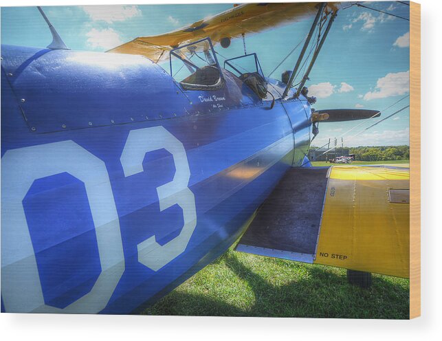 Plane Wood Print featuring the photograph Number Three by Michael Donahue