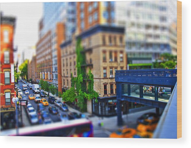 Nyc Wood Print featuring the photograph NYC Tilt Shift by Marisa Geraghty Photography