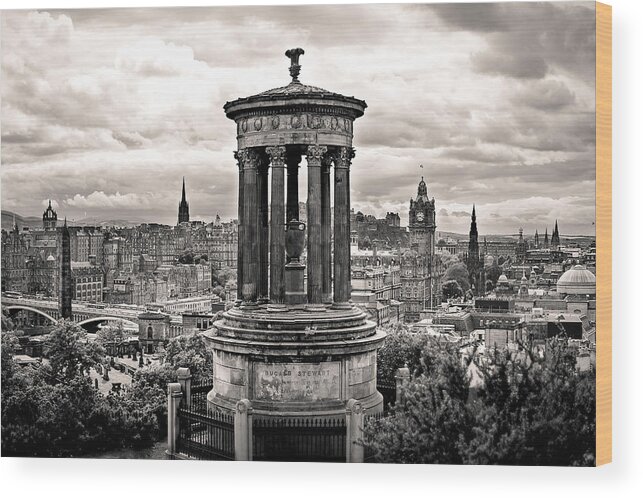 City Wood Print featuring the photograph Observing Edinghburgh by Scott Moore