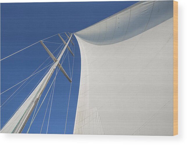 Sails Wood Print featuring the photograph Obsession Sails 3 by Scott Campbell