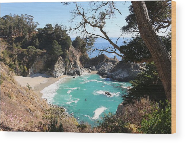 Big Sur Wood Print featuring the photograph Ocean Bliss by Christy Pooschke
