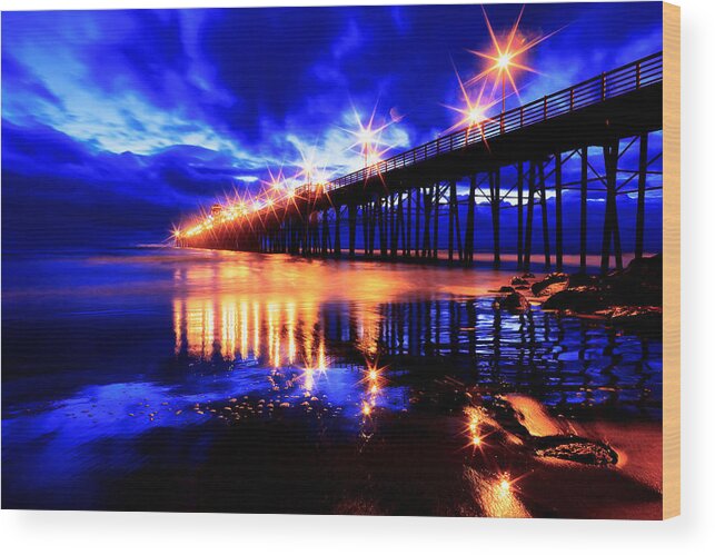 Oceanside Pier Wood Print featuring the photograph Oceanside Pier 4 by Ben Graham