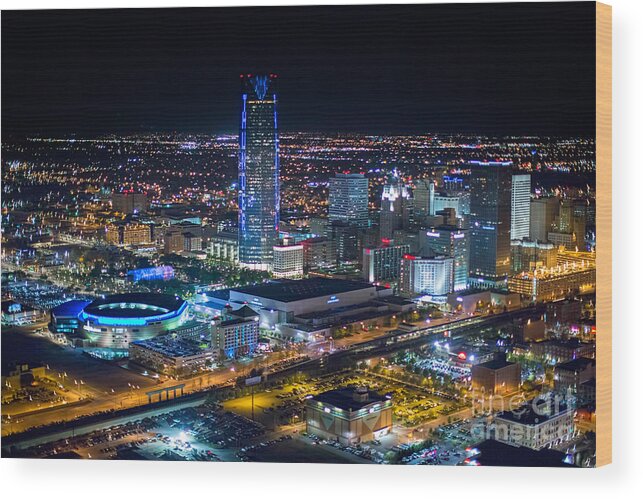 Oklahoma City Wood Print featuring the photograph Oks0051 by Cooper Ross