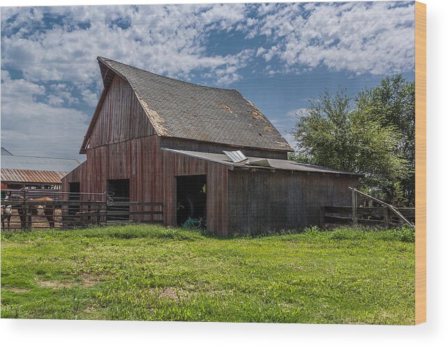 Jay Stockhaus Wood Print featuring the photograph Old Barn by Jay Stockhaus