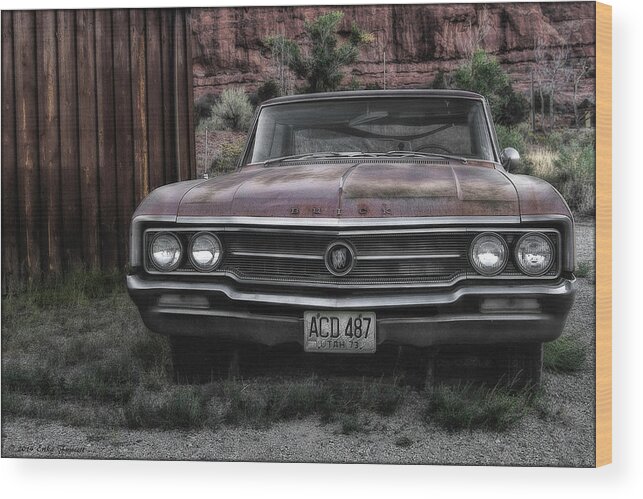 Buick Wood Print featuring the photograph Old Buick by Erika Fawcett