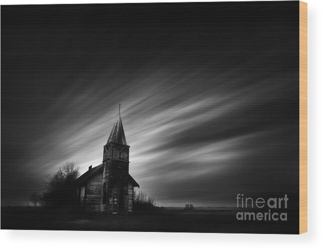 Dan Jurak Wood Print featuring the photograph Old Church by Dan Jurak