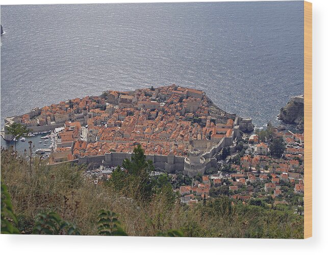 Old City Of Dubrovnik Wood Print featuring the photograph Old City of Dubrovnik by Tony Murtagh