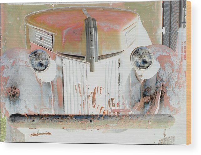 Truck Wood Print featuring the photograph Old Ford Truck - PhotoPower by Pamela Critchlow
