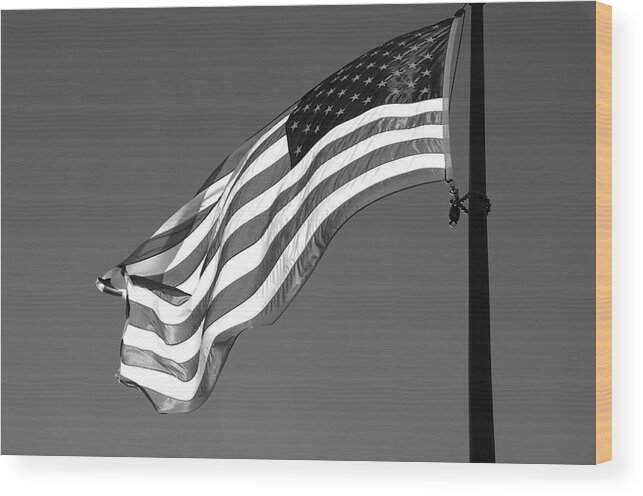 U.s. Flag Wood Print featuring the photograph Old Glory by Ron White