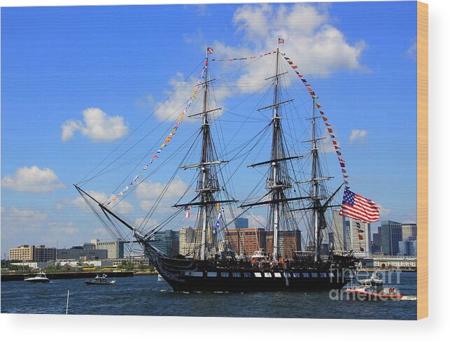  Wood Print featuring the photograph Old Ironsides by Lennie Malvone