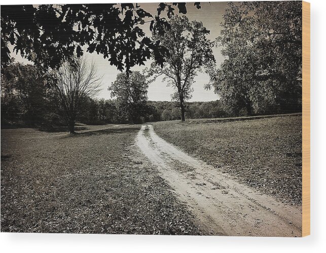 Hovind Wood Print featuring the photograph Old Road by Scott Hovind