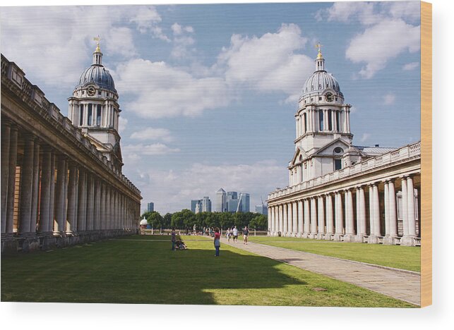 London Wood Print featuring the photograph Old Royal Navy College Greenwich by Nicky Jameson