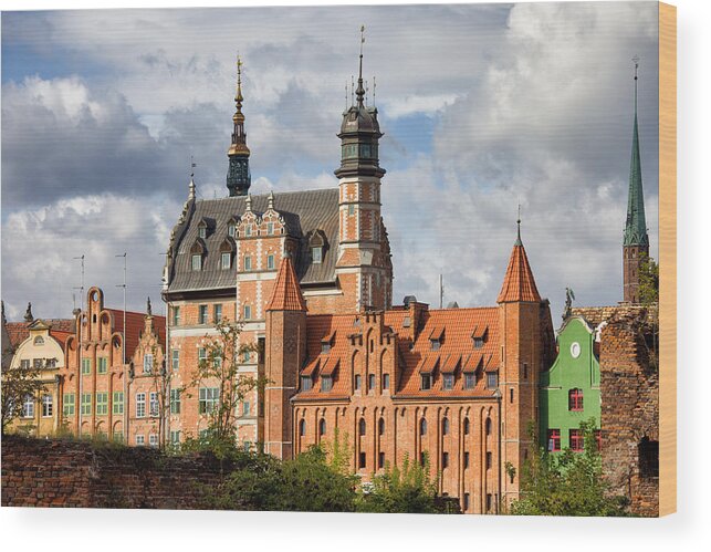 Gdansk Wood Print featuring the photograph Old Town of Gdansk in Poland by Artur Bogacki