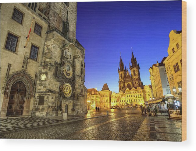 Tranquility Wood Print featuring the photograph Old Town Share In The Morning by Photo By Miroslav Petrasko