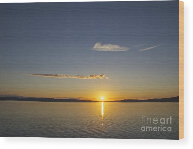 Photography Wood Print featuring the photograph On Puget Sound by Sean Griffin