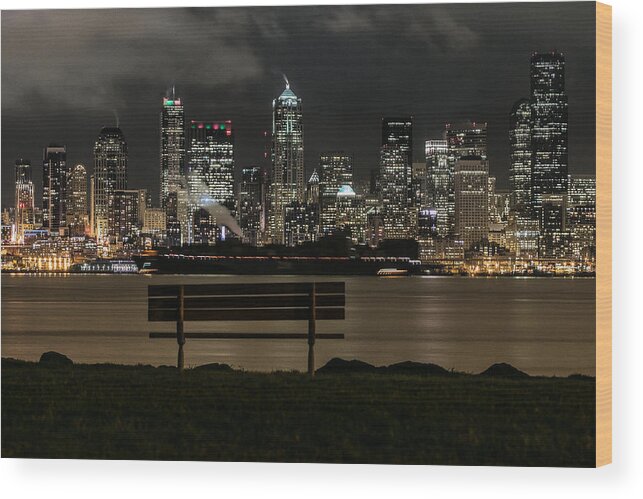 Waterfront Wood Print featuring the photograph On the Water's Edge by E Faithe Lester