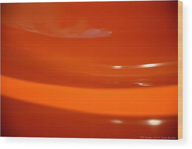 Teresa Blanton Wood Print featuring the photograph Orange by Teresa Blanton