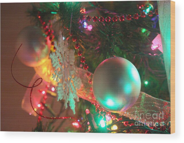 Merry Christmas Wood Print featuring the photograph Ornaments-2026 by Gary Gingrich Galleries
