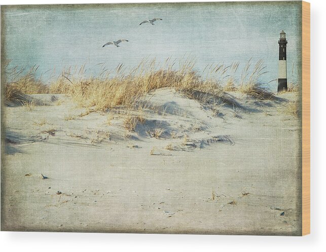 Dunes Wood Print featuring the photograph Over The Dune by Cathy Kovarik