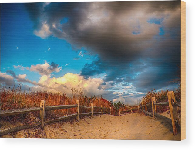 New Jersey Wood Print featuring the photograph Painted by Kristopher Schoenleber