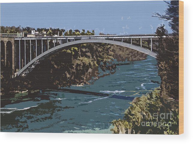 Rainbow Bridge Wood Print featuring the photograph Painted Rainbow Bridge by Jim Lepard